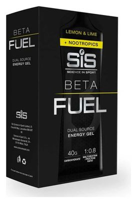 Gel énergétique SIS Beta Fuel Nootropics Citron/Citron Vert - 6x60ml