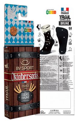 Paire de Chaussettes BV Sport Trail Ultra Collector Nutrisocks Oktobersocks Noir