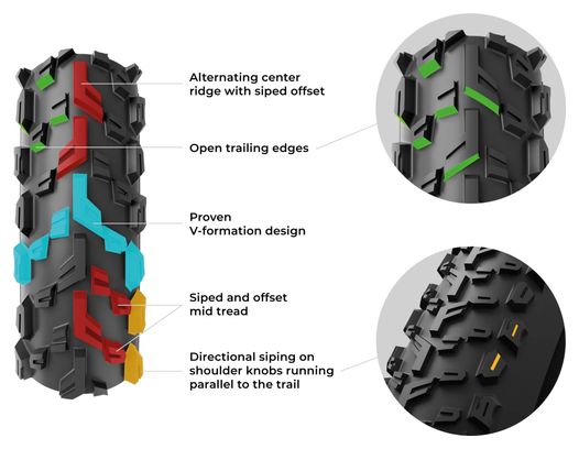 Pneumatico Vittoria Mezcal XC Trail 26'' MTB Tubeless Ready pieghevole con cintura anti-foratura e mescola Graphene 4Compound
