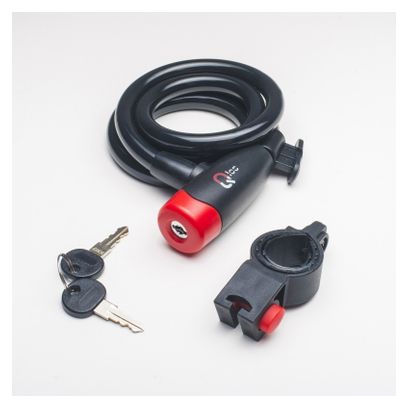 Cable antirrobo Qloc Security SPK-10-150 | 10 x 1500 mm + Soporte
