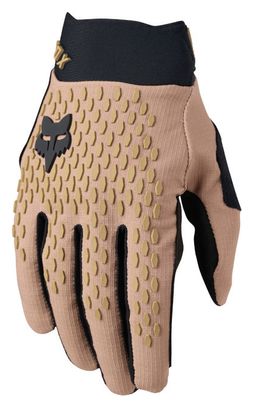 Fox Defend Lange Handschuhe in den Farben Brown Sugar und Beige