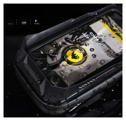 Bike handlebar bag with phone holder 1L black WILD MAN