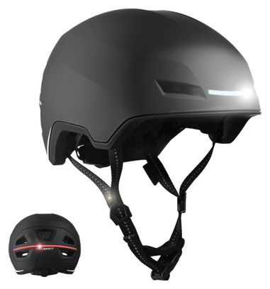 Casque E-Bike adulte | Certifié NTA 8776 | Noir avec LED