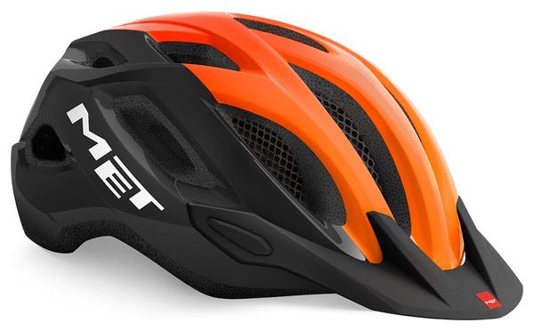 Met Crossover All-Moutain Helmet Black Glossy Orange 2021