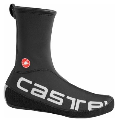 Castelli Diluvio UL Schoenovertrekken Zwart / Zilver Reflex