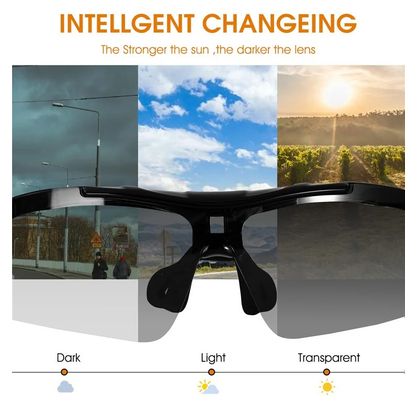 Lunettes de  vélo anti-UV avec verres teintés - noir