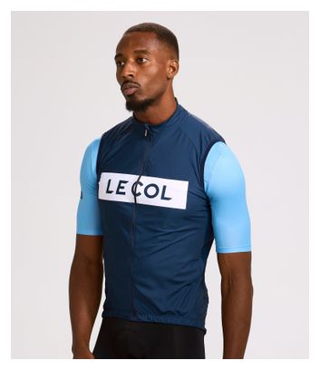 Heren mouwloos Winddicht vest Le Col Sport Logo Blauw