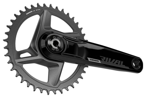 Sram Rival D1 DUB Wide 40 Tanden 1x12V Crankset (zonder doos) Zwart