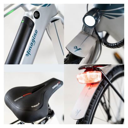 Vélo électrique Vadrouilleur 21.1 - Full carbone - Autonomie 100Km - Gris