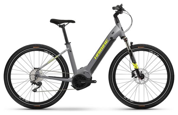 Haibike Trekking 6 Cross Low Shimano Deore 10V 27.5'' 630 Wh Grey 2023 electric mountain bike