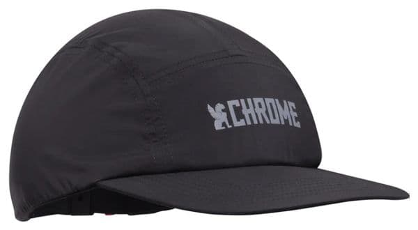 Chrome 5 Panel Hat Black