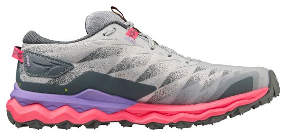 Trail Running Shoes Mizuno Women's Wave Daichi 7 Pink Grey