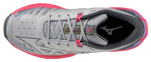 Trail Running Shoes Mizuno Women's Wave Daichi 7 Pink Grey