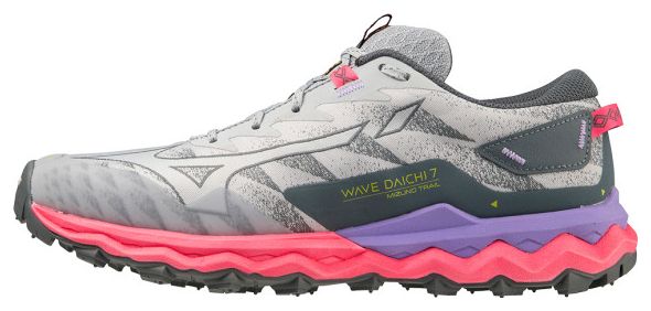 Trail Running Shoes Mizuno Women's Wave Daichi 7 Pink Grey