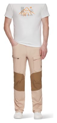 Pantalones de Senderismo Mammut Zinal Hybrid Beige