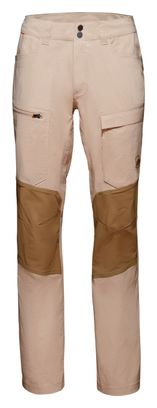Pantalones de Senderismo Mammut Zinal Hybrid Beige