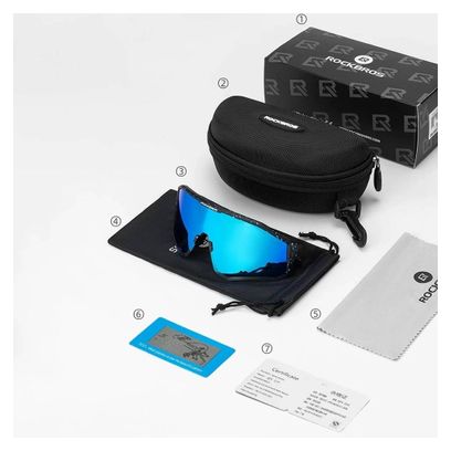 ROCKBROS SP304 Lunettes Vélo Polarisées Gris