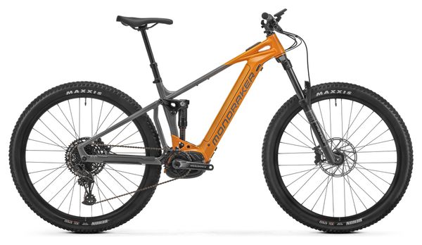 VTT Électrique Tout-Suspendu Mondraker Chaser Sram SX Eagle 12V 625Wh 29'' Orange Gris 2025