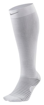 Calze a compressione bianche leggere Nike Spark, unisex