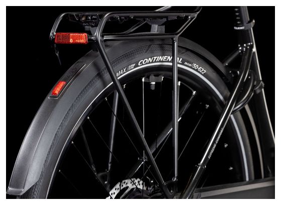 Cube Supreme Hybrid Comfort Pro 625 Easy Entry Bicicletta elettrica da città Enviolo City 625 Wh 700 mm Nero Grigio Lunare 2025