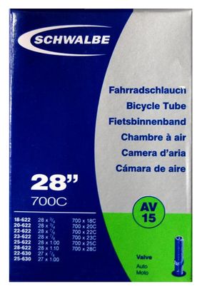 SCHWALBE Chambre à Air AV15 700x18-28 Schrader 28'' (18/28-622/630)