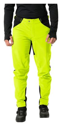 Pantalones Vaude Qimsa Softshell II Amarillo Fluorescente