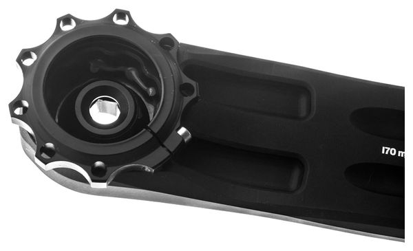 ROTOR HAWK Crank Arm Mono Black (senza asse)