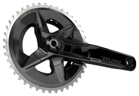 Sram Rival D1 DUB Wide 43-30 Tanden 2x12V Crankset (zonder doos) Zwart