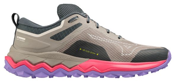 Mizuno Women's Wave Ibuki 4 Trail Running Schuh Grau Rosa Violett