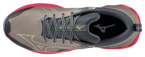 Mizuno <strong>Wave Ibuki 4 Zapatillas Running Mujer Gris Rosa Violeta</strong>