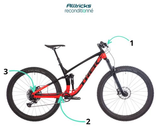 Refurbished Produkt - Mountainbike All-Suspenduced Trek Fuel EX 7 5th Gen. Sram NX Eagle 12V 29' Rot Schwarz 2023