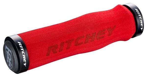 Puños Ritchey WCS Ergo Locking 4-pernos Rojo 130mm