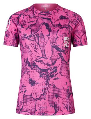 Maglia a maniche corte da donna Endura Grid Floral Limited Edition Pink