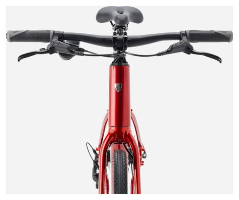 Bicicletta fitness Trek FX 2 Stepover con cambio Shimano Cues 9V, manubrio da 700 mm, rosso, 4ª generazione