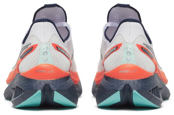 Chaussures Running Saucony Endorphin Pro 5 Blanc/Bleu/Orange Femme