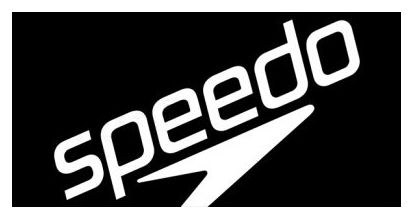 Speedo Logo Bath Towel Black White
