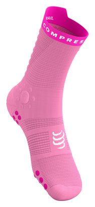 Calze Compressport Pro Racing V4.0 Trail Rosa