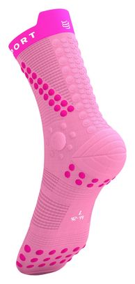 Calze Compressport Pro Racing V4.0 Trail Rosa