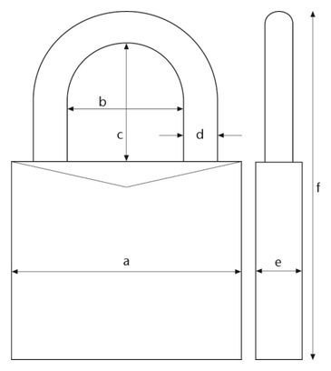 Lucchetto Abus 145/20 Code Grigio Titanio