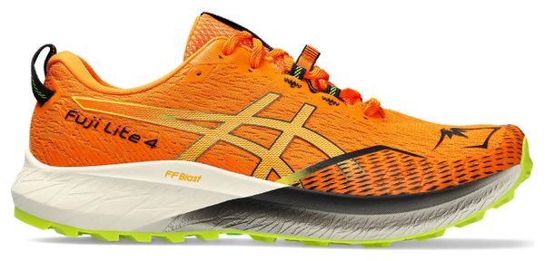 Asics Fuji Lite 4 Orange Green Men's Trail Shoes