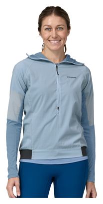 Veste Trail Running Femme Patagonia Airshed Pro Pullover Bleu