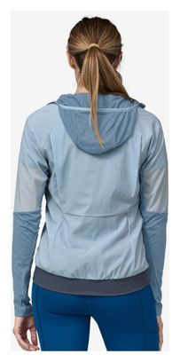 Veste Trail Running Femme Patagonia Airshed Pro Pullover Bleu
