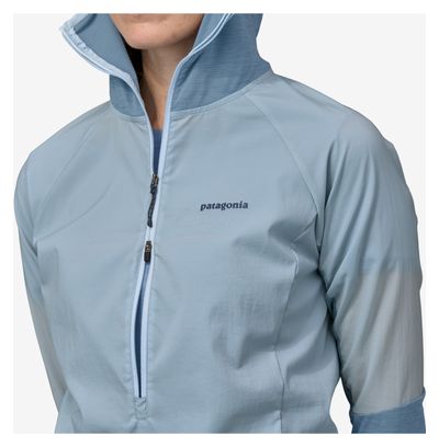 Veste Trail Running Femme Patagonia Airshed Pro Pullover Bleu