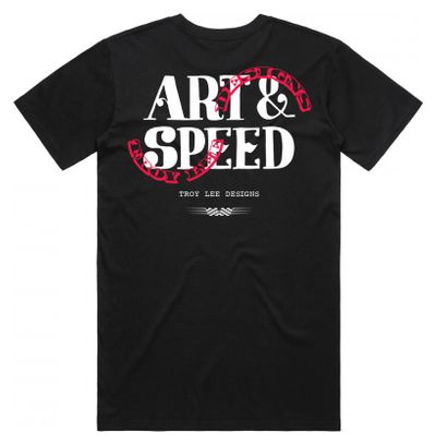 Maglietta a maniche corte Troy Lee Designs Pink Slips nera