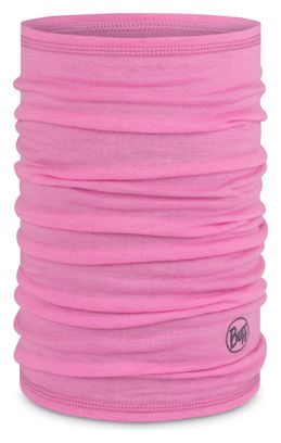 Children's Lightweight Merino Buff Neck Warmer in Fluor Fuchsia