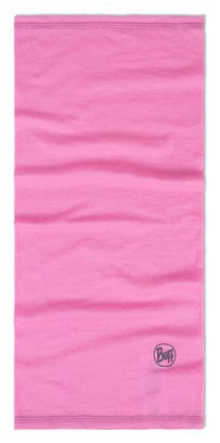Children's Lightweight Merino Buff Neck Warmer in Fluor Fuchsia