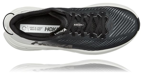 Chaussures de Running Hoka Rincon 3 Noir Blanc Homme