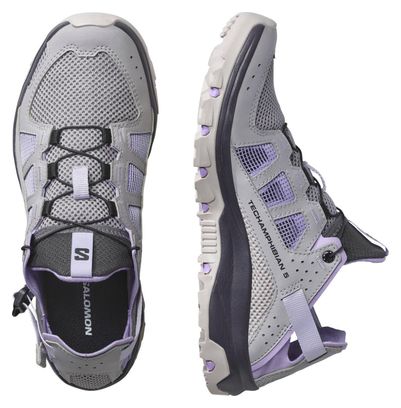 Zapatillas anfibias Salomon Techamphibian 5 para mujer Gris/Violeta