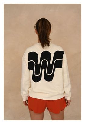 Sweat Manches Longues Femme Rosie Print Beige/Noir
