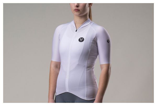 Camiseta de manga corta para mujer LeBram Training, color blanco